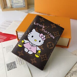 Playful Monogram Hello Kitty Card & Key Case
